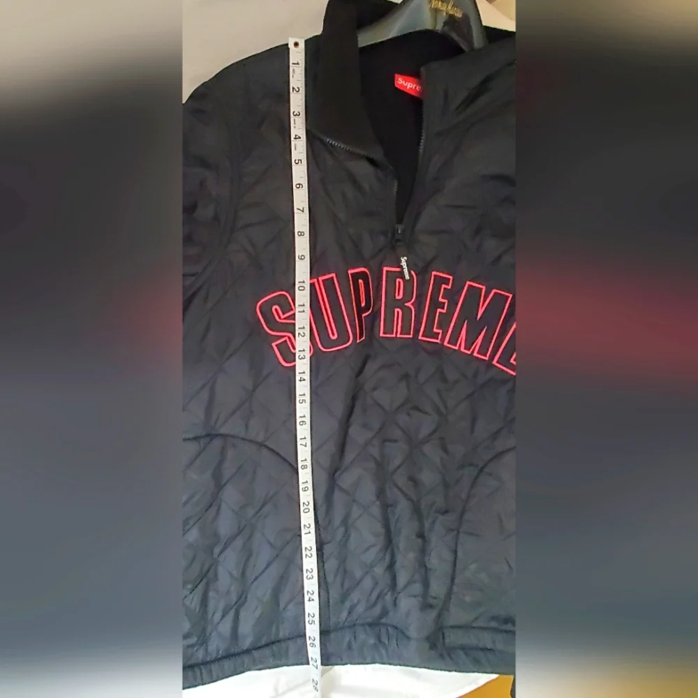 🔥HostPick🔥SUPREME Men's size M Micro down half zip pullover black jacket - Picture 14 of 15
